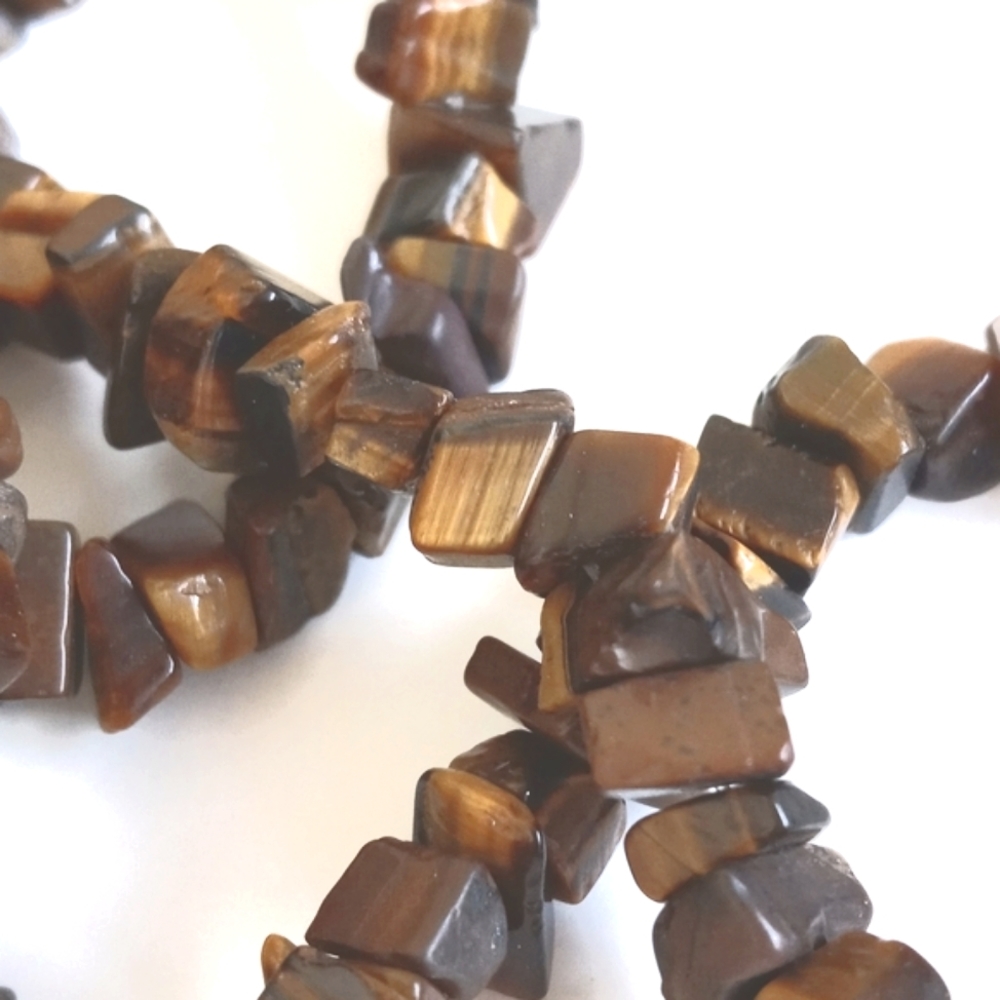 *Relisted* Gorgeous Authentic Tigers Eye Necklace 16 1/2" - Picture 3 of 8